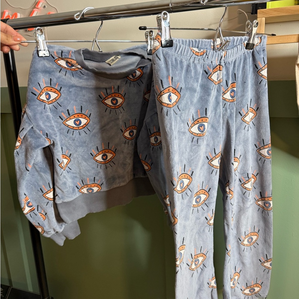 Eye Pattern Kids Set - Blue and Orange